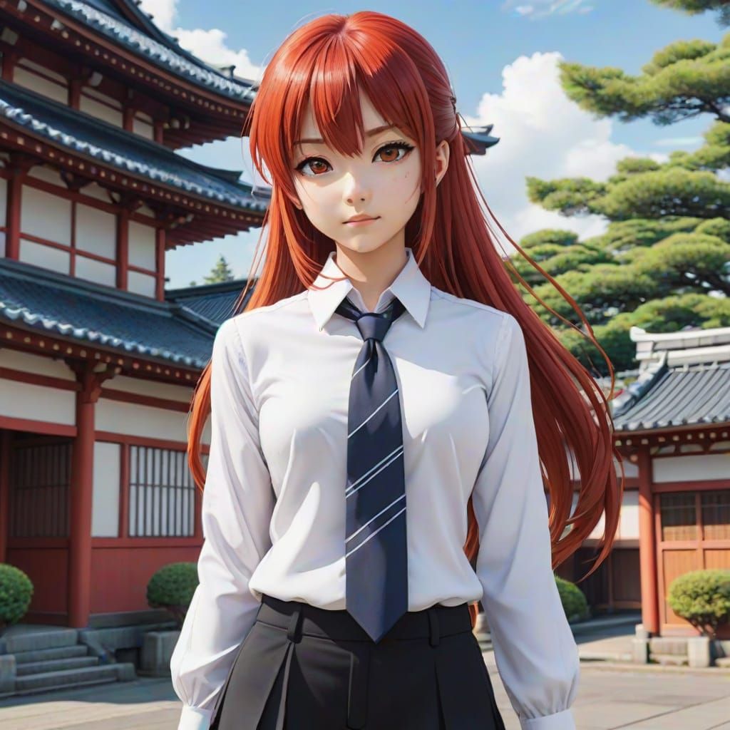 Makima in Elegant Japanese Attire