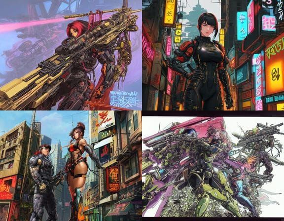 80's Anime Woman in Tactical Gear, Retro Vibes