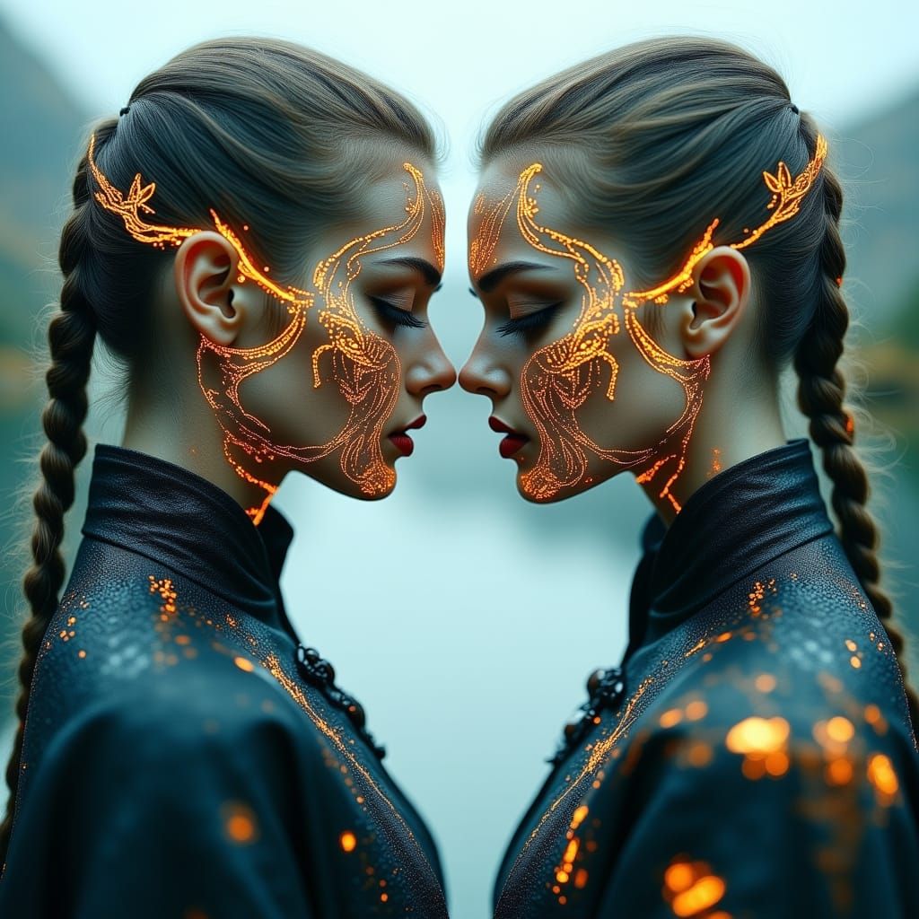 Norse Shieldmaidens Unite in Golden Glory