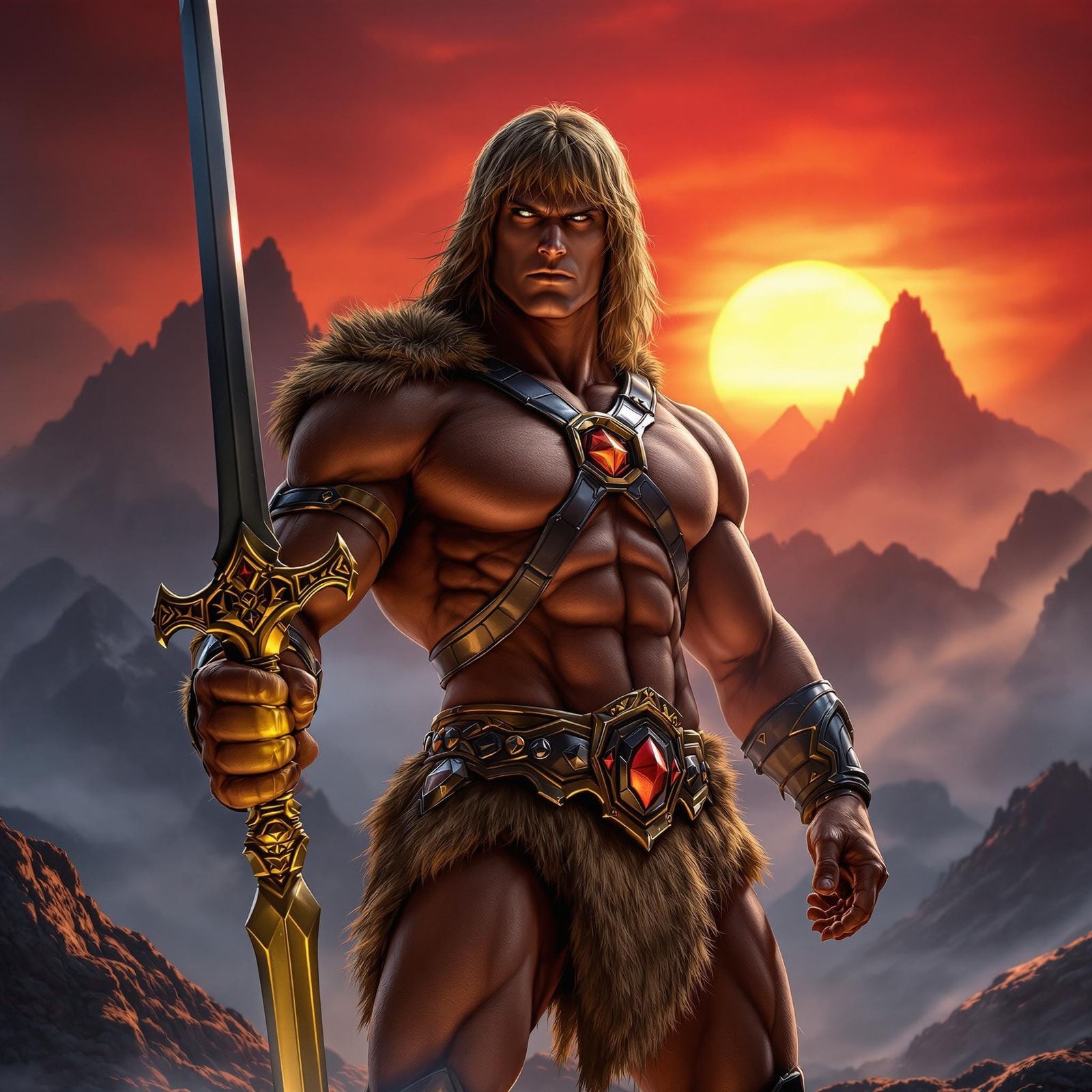 Epic Heroism: He-Man Embodies Eternian Power