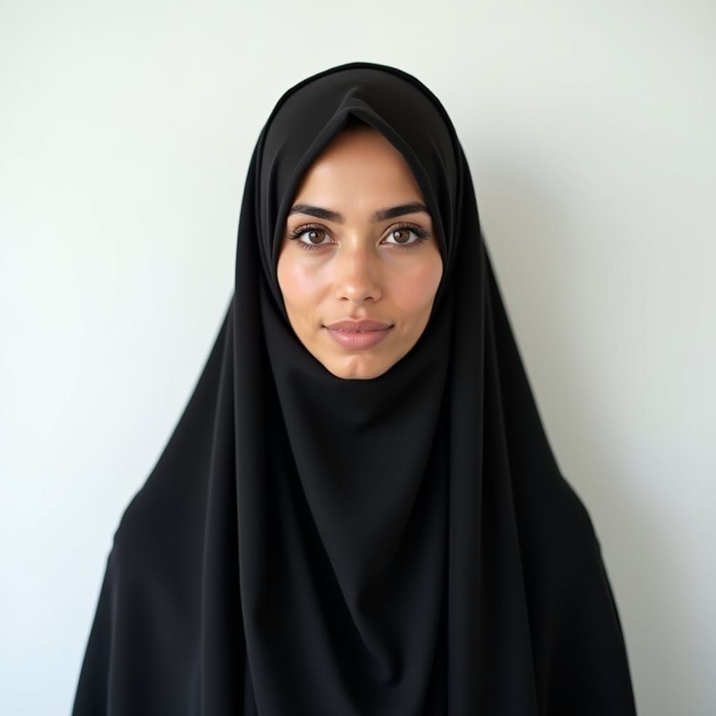 Emirati Woman Portrait in Realistic Style