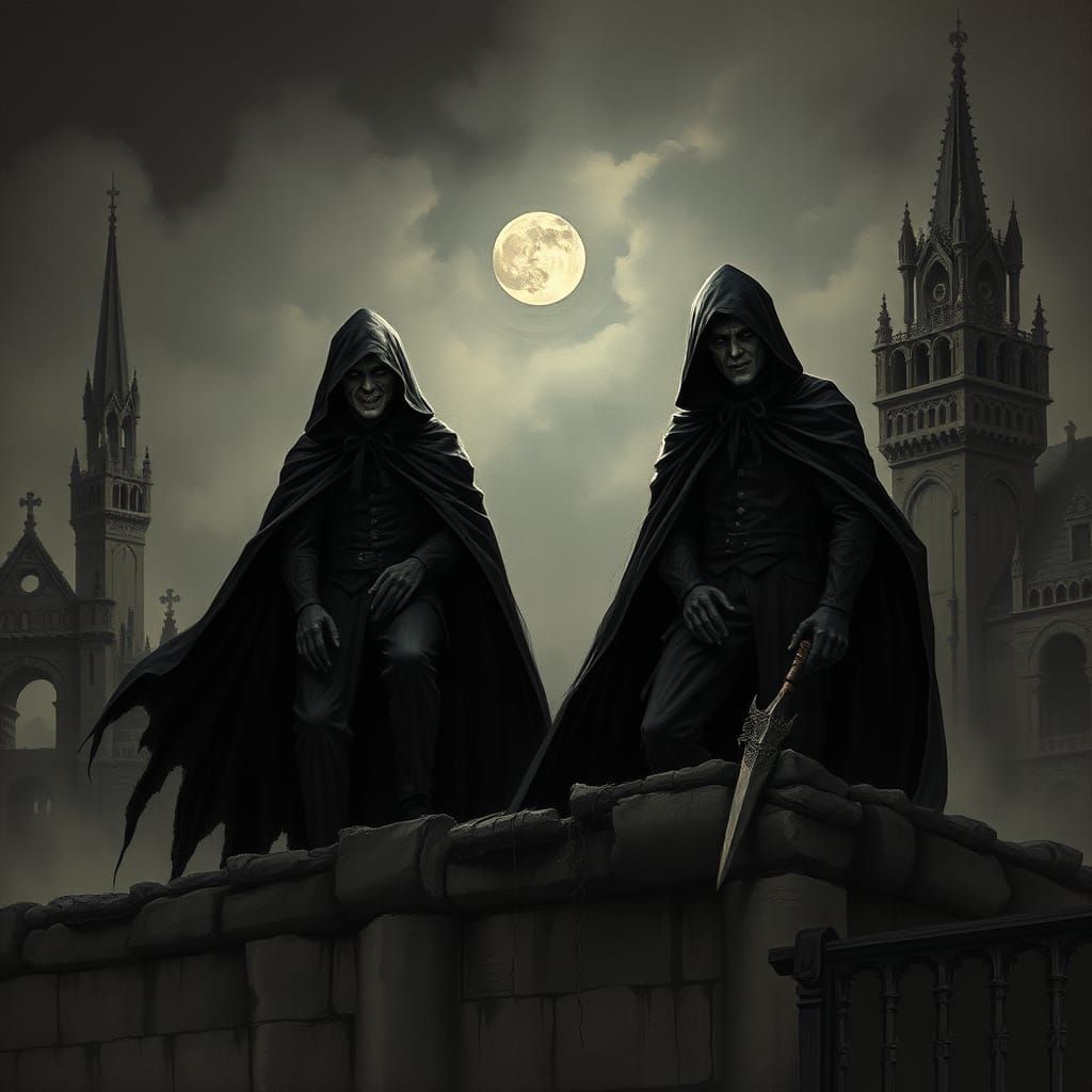 Vampires in Gothic Dystopia, Romantic Realism Style