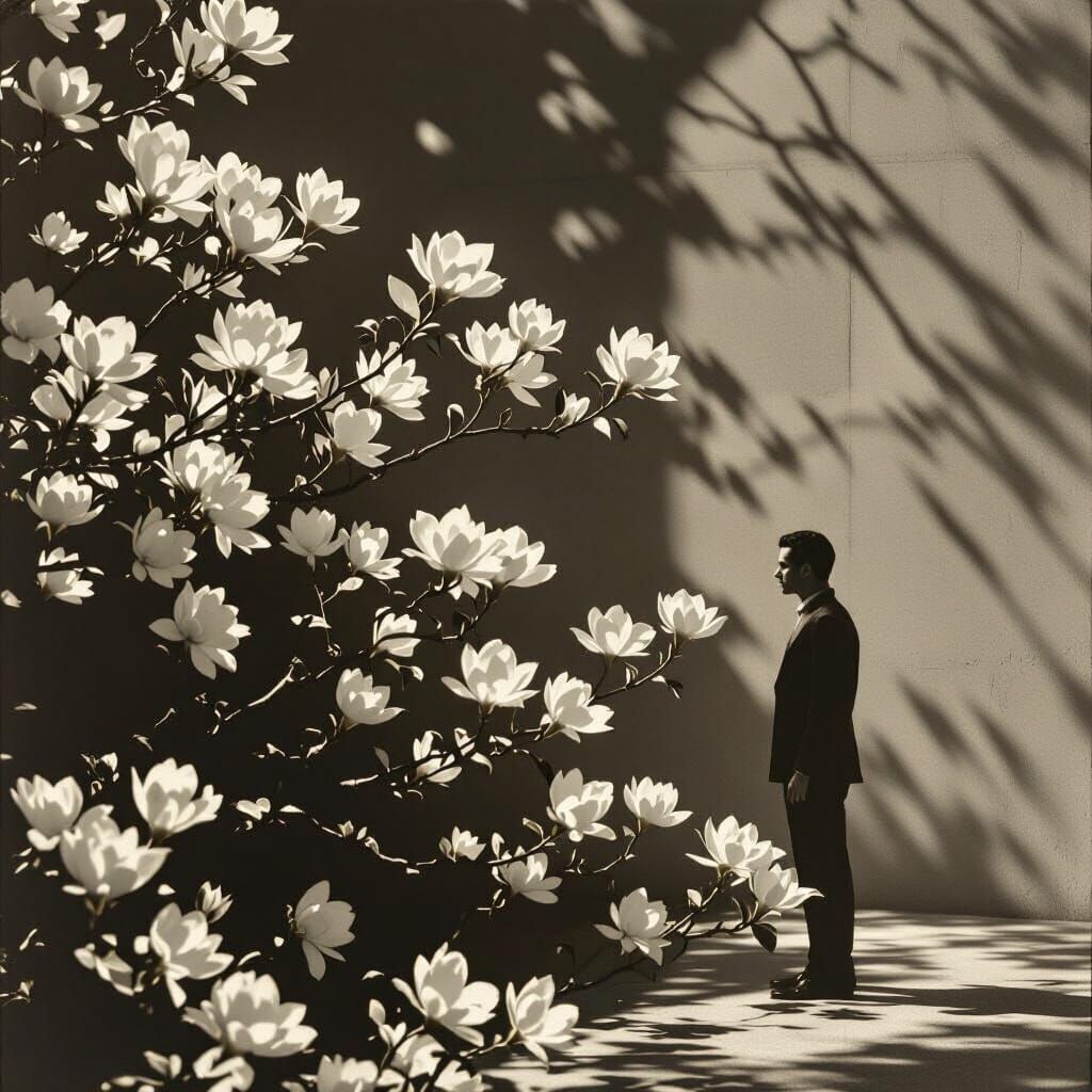 Monochrome Portrait in Mapplethorpe Style