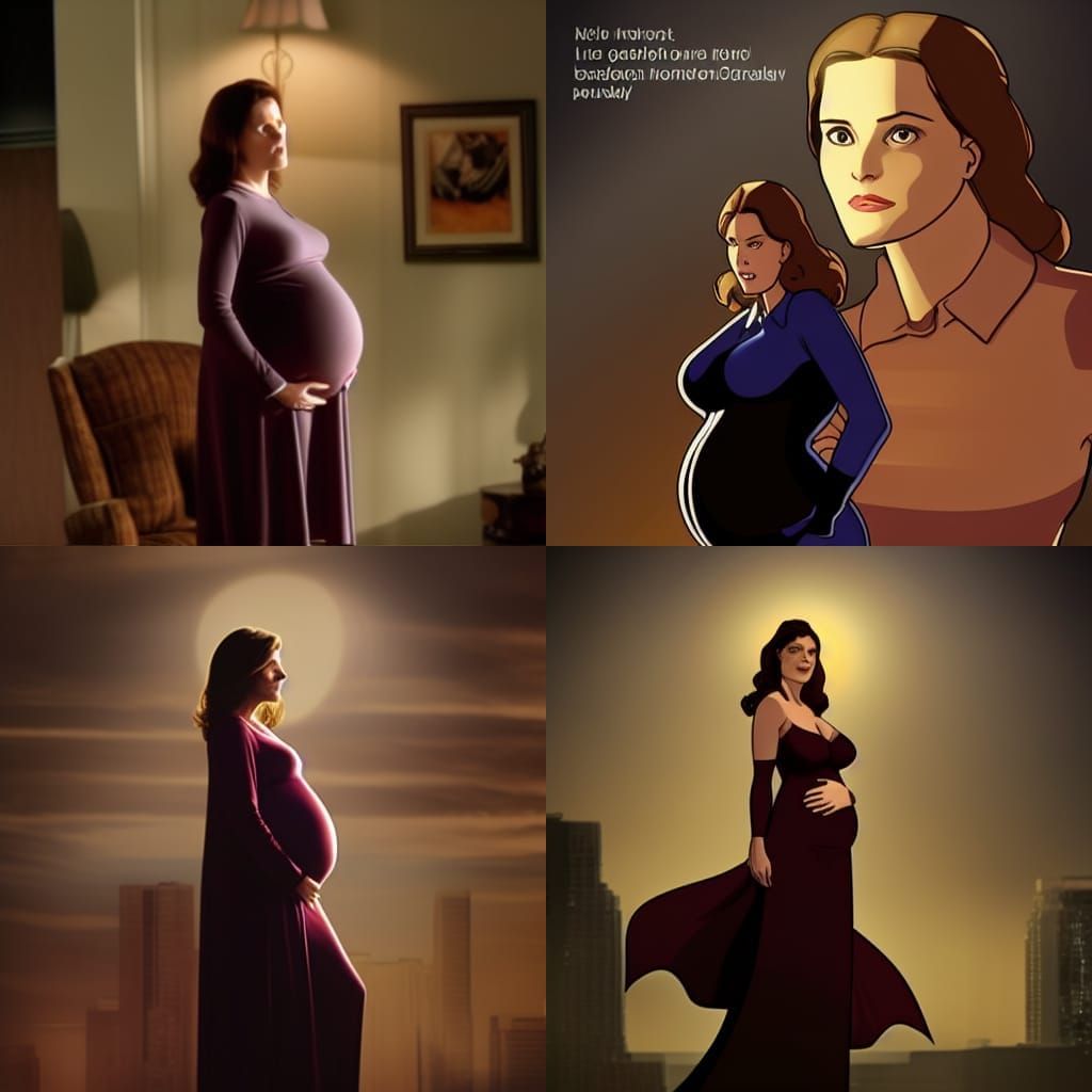 Pregnant Lois Lane Portrait