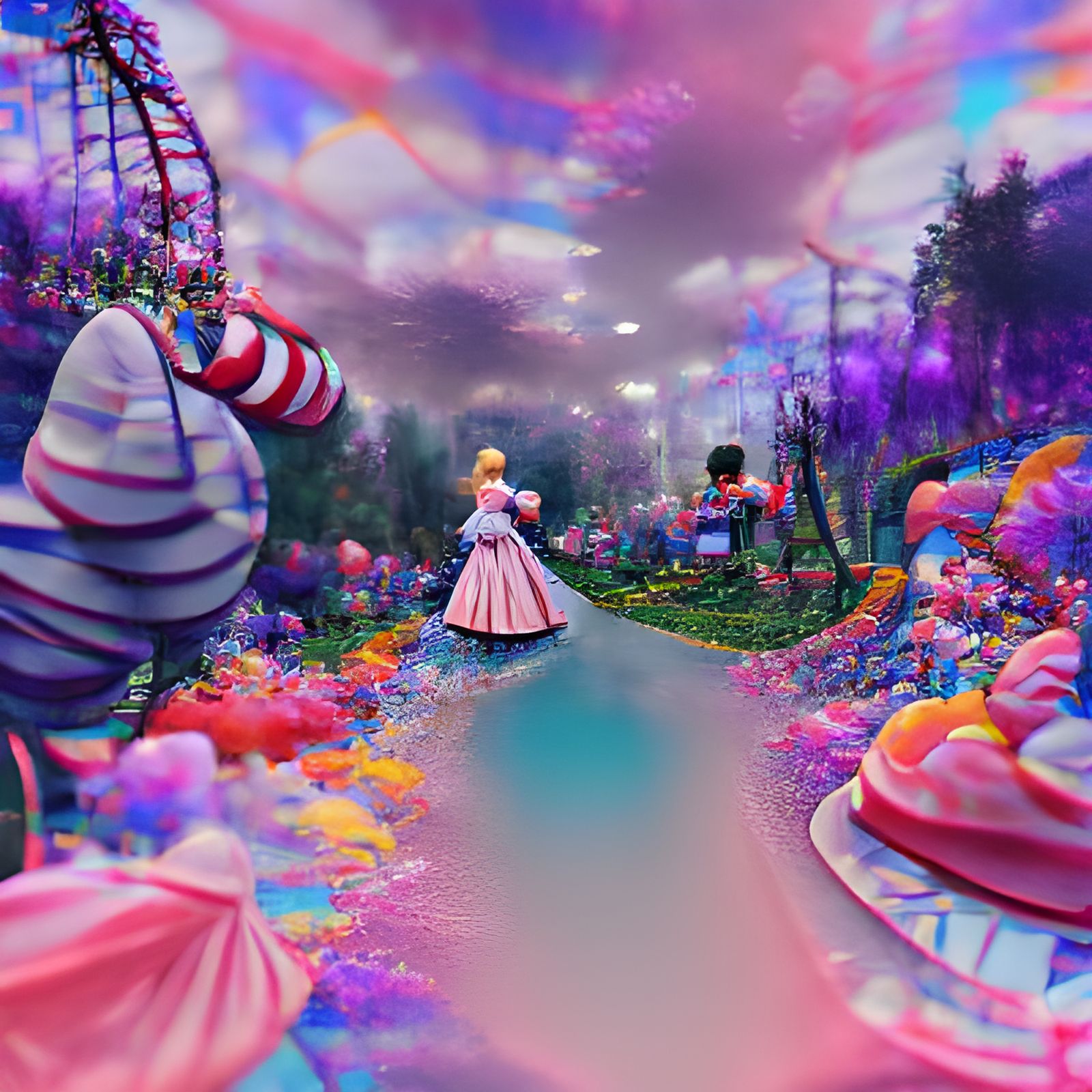AI's Interpretation of Wonderland