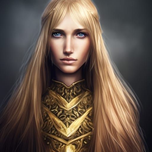 Amazonian Beauty in Fantasy Fairycore Portrait