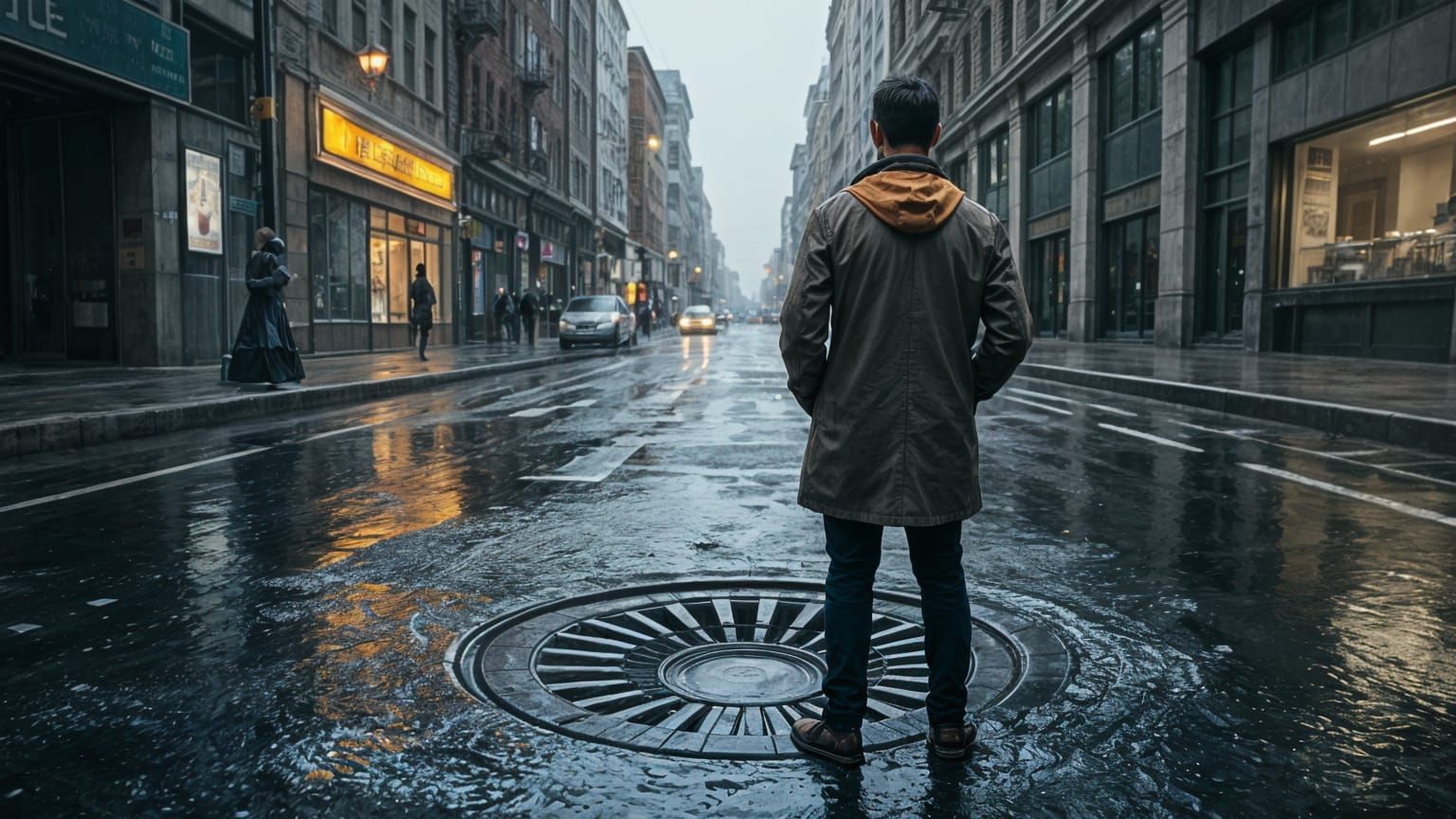 Man Finds Enlightenment by Storm Drain