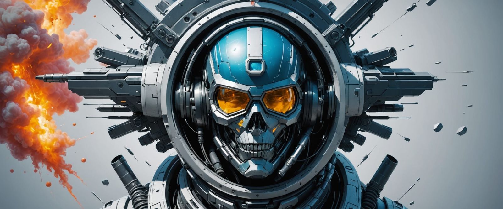 Futuristic EPFL Military Logo: Cold Molecules & Liquid Flat-...