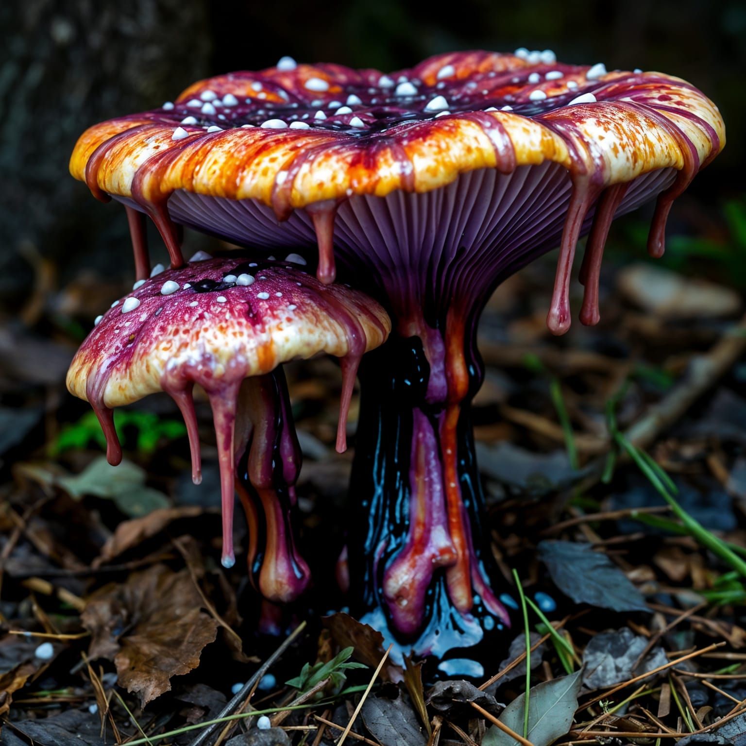 Magical Forest Floor in Thick, Glowing Paint