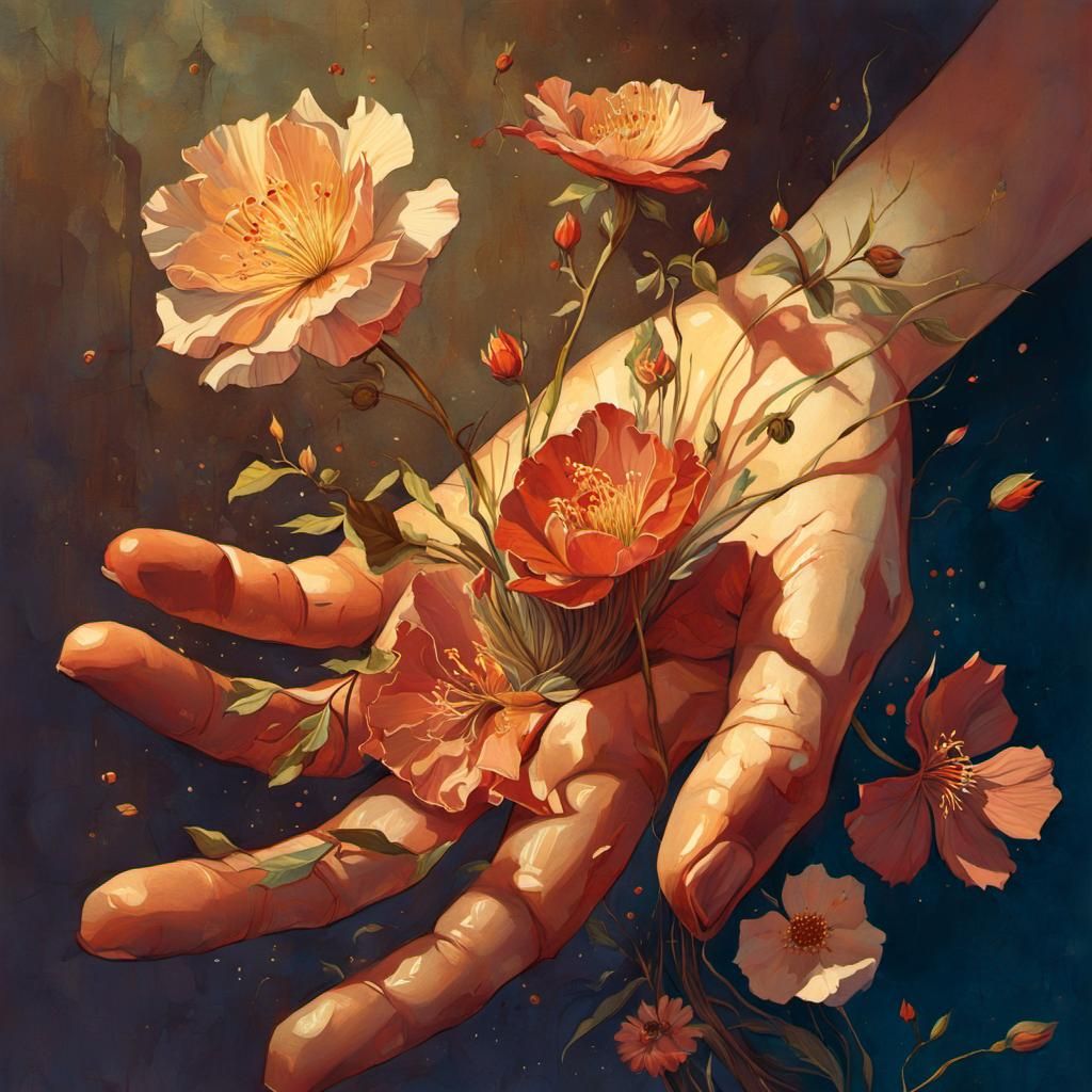 One day you'd grow some pretty flowers to your scars.