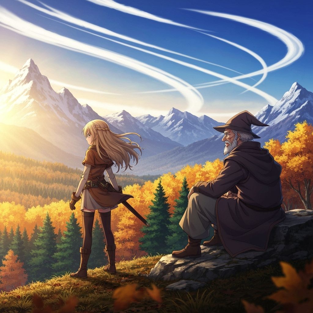 Anime Adventurers in Autumn Valley