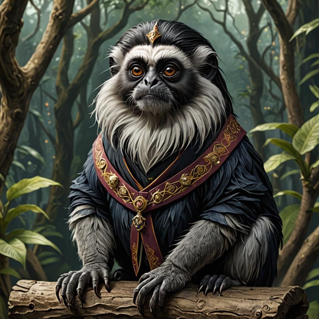 Harry Potter Inspired Empress Tamarin Portrait