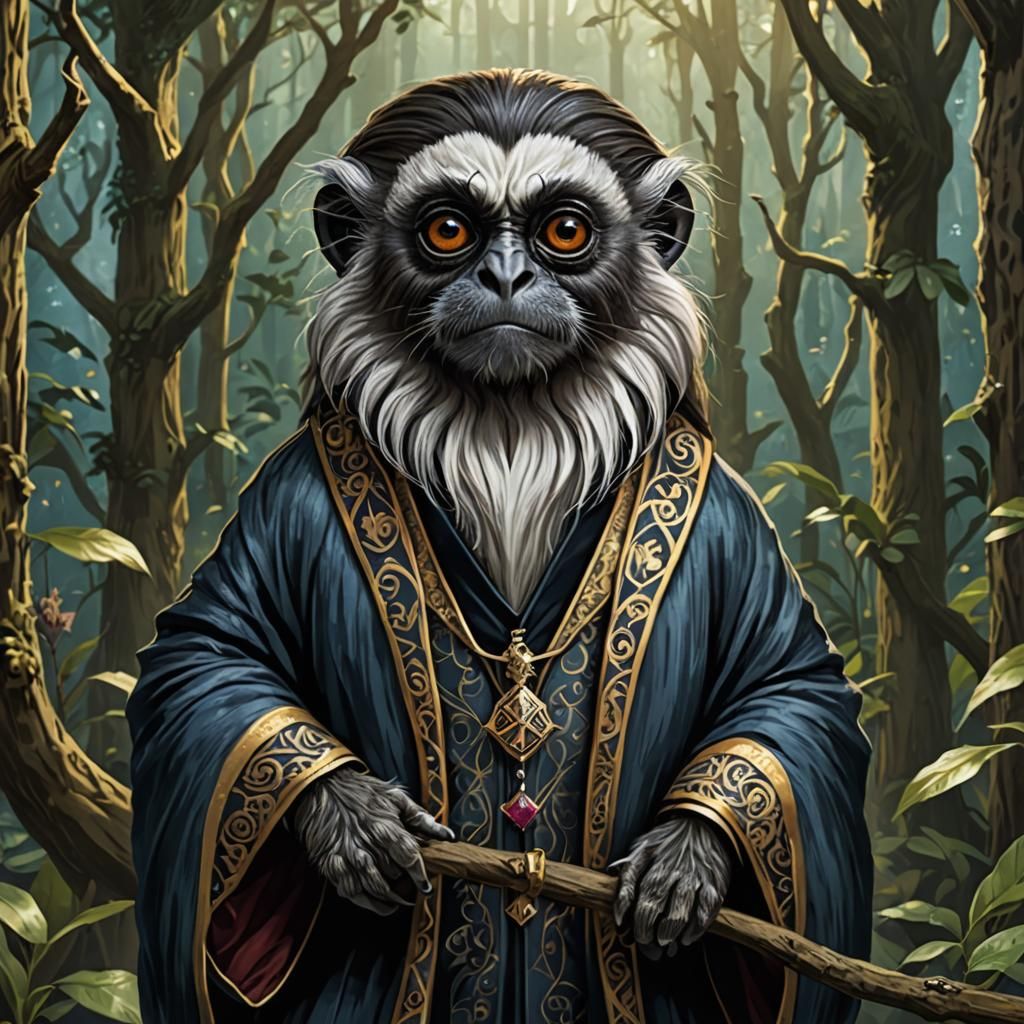 Harry Potter as an Empress Tamarin Monkey