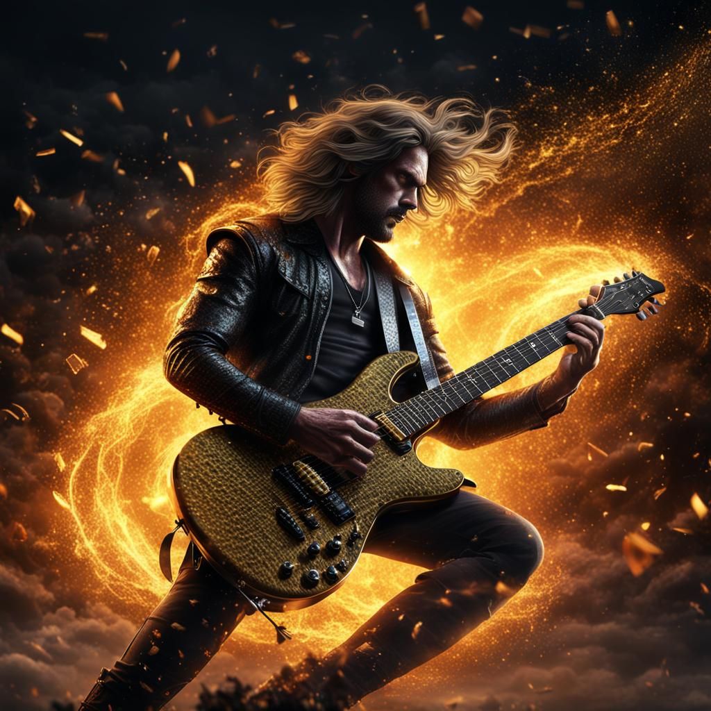 Passionate Guitarist's Pointillist Metal Solo