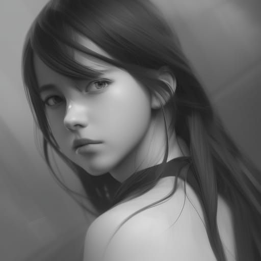 Anime Girl Portrait in Studio Ghibli Style