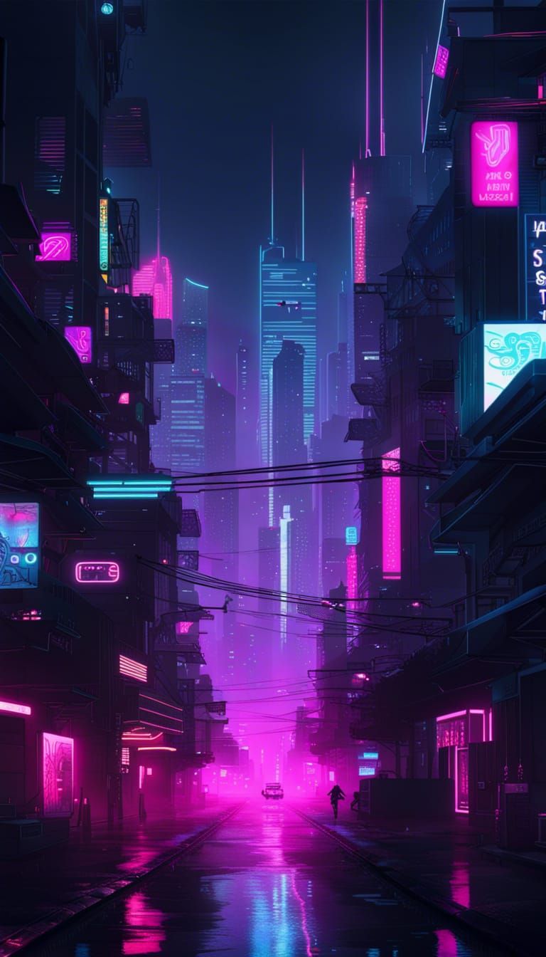 Neon Cyberpunk City Wallpaper