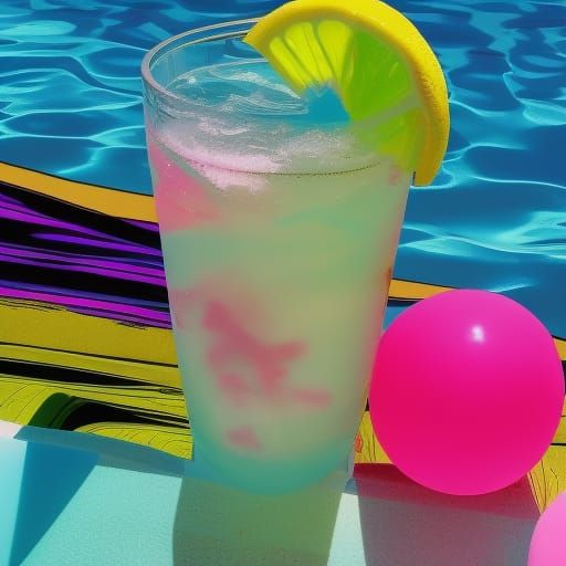 Refreshing 90s Drink by the Pool