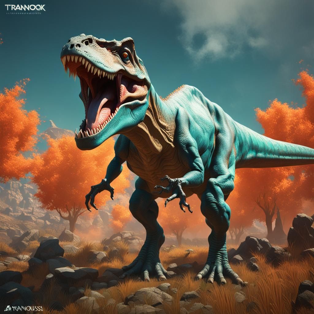 Hyperdetailed Tyrannosaurus Rex Concept Art