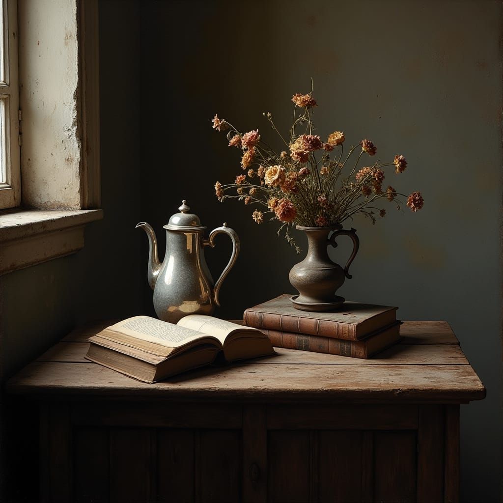 Antique Treasures in Chiaroscuro Style