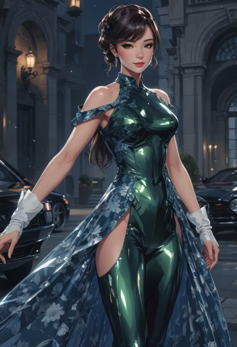 Billionaire Femme Fatale as Anime-Style James Bond