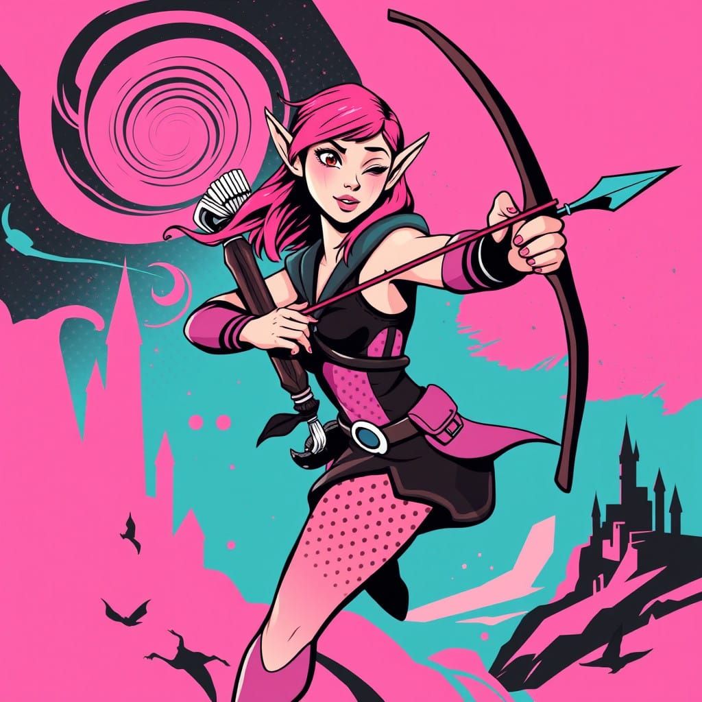 Pop Art Elf Archer