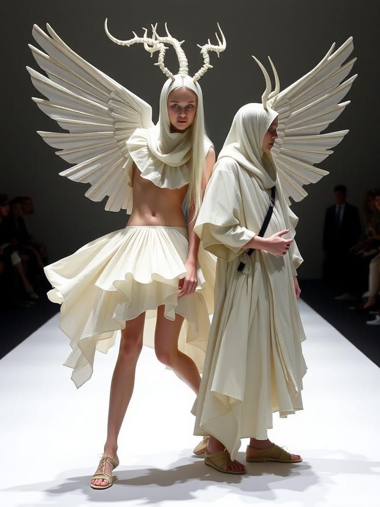 Mythological Figures in Avant-Garde Fashion