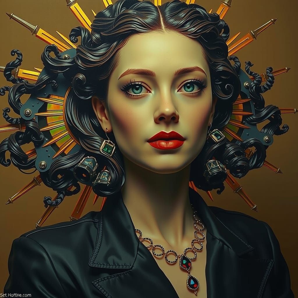 Hyperrealistic Sculpture With Dynamic Lighting and Vivid Col...