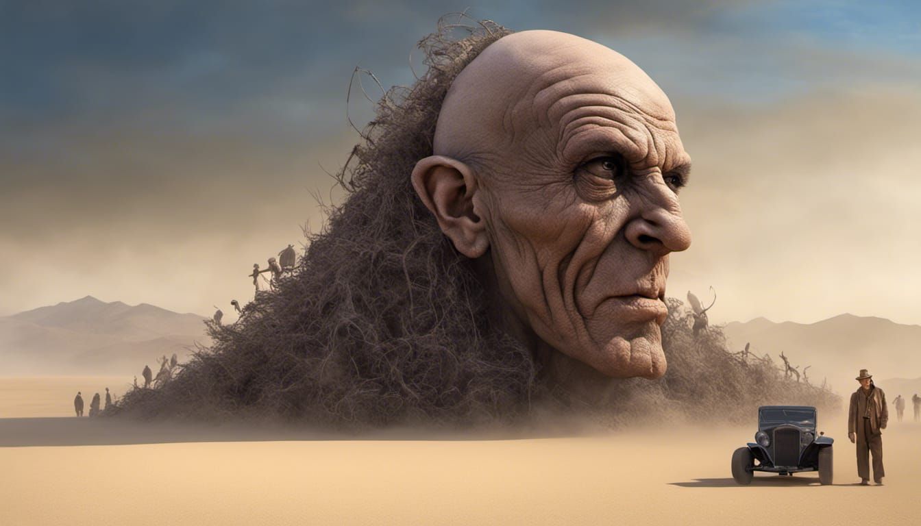 Rondo Hatton at Burning Man, Apocalyptic Portrait