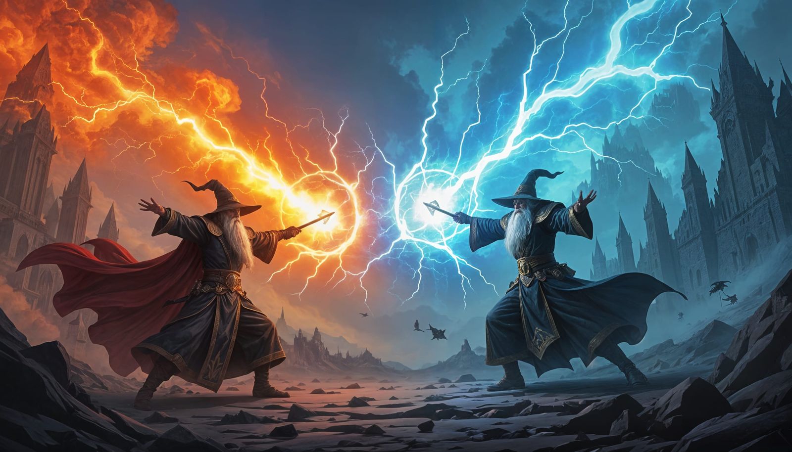Legendary Wizards Battle in Another Reality