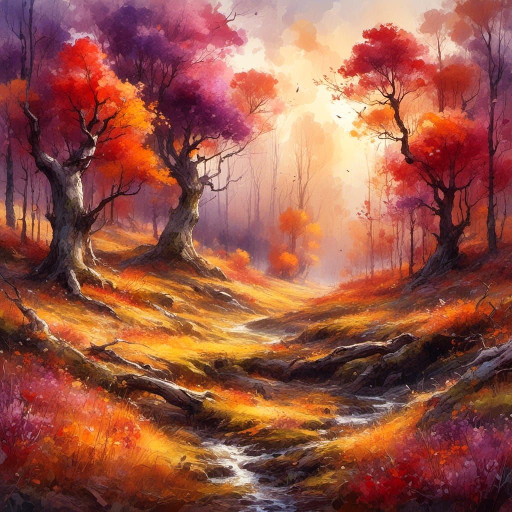 Old Trees in the Meadow