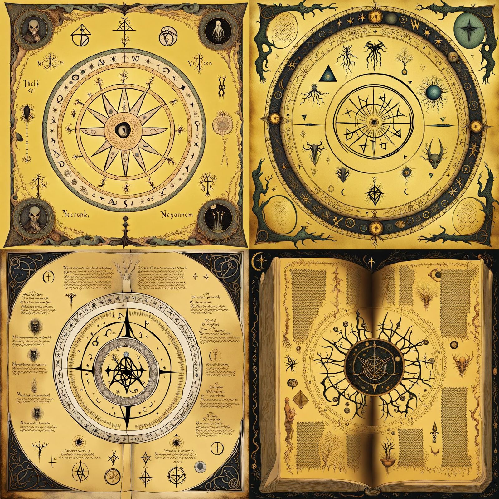 Cursed Grimoire: Eldritch Book of Forbidden Knowledge