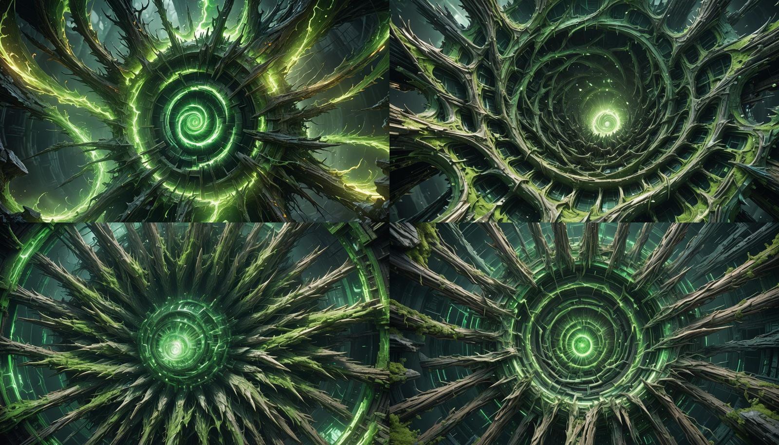 Spectral Green Energy Vortex with Sharp Teeth