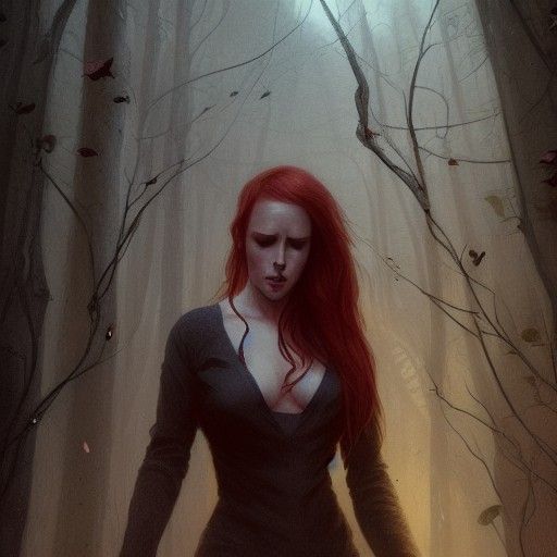 Simone Simons: Sensual Storybook Horror Portrait