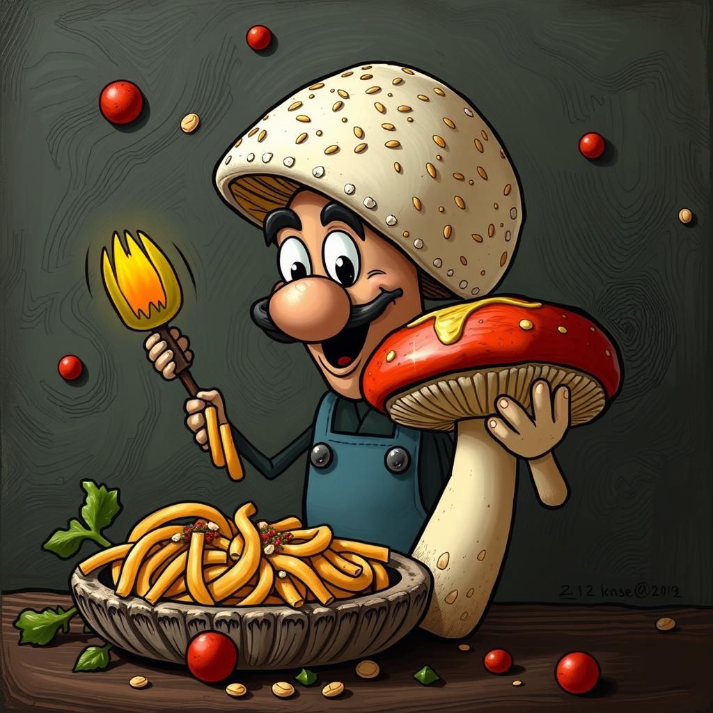 Mr. Pasta's Shroom and Pasta Delight
