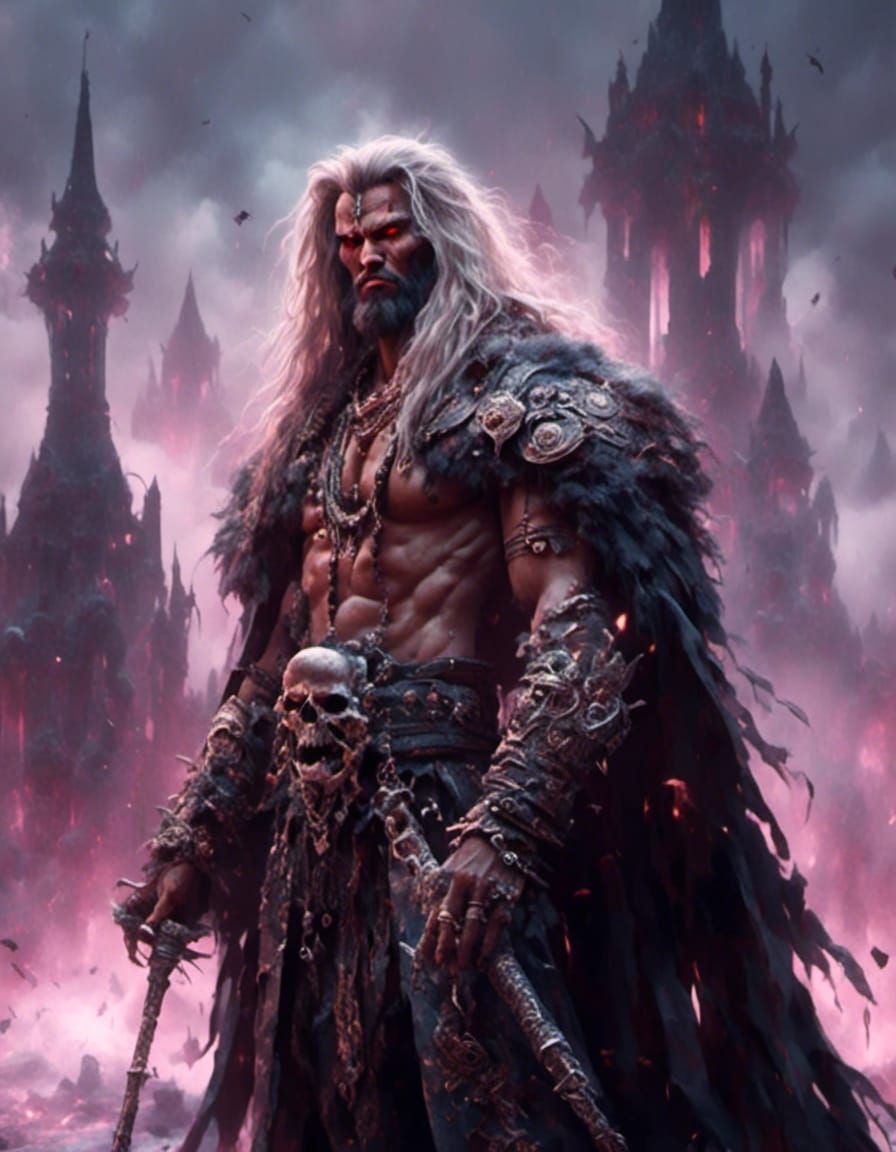 Gothic Priestess in Dark Fantasy Style