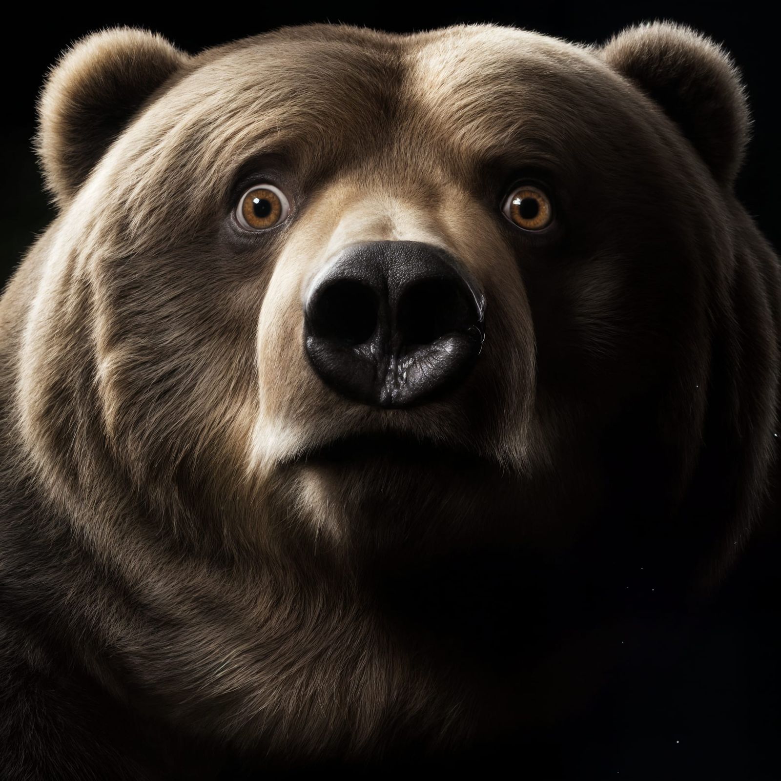 Obese Kodiak Bear with Sarcastic Expression