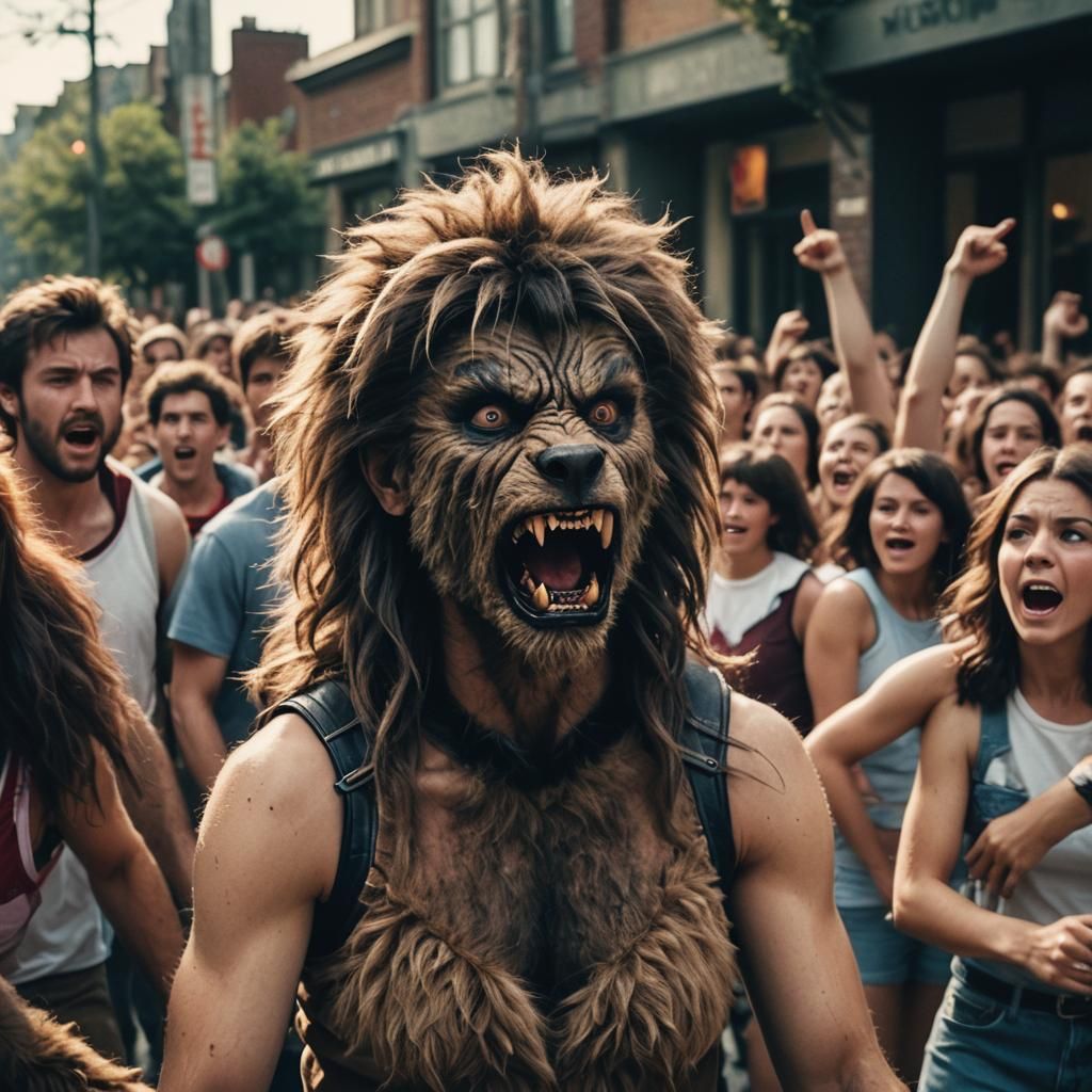 Cheerleader's Horrifying Werewolf Transformation: A Cinemati...