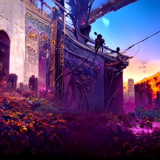 Maze Runner: Dark Fantasy Art in 8k Resolution