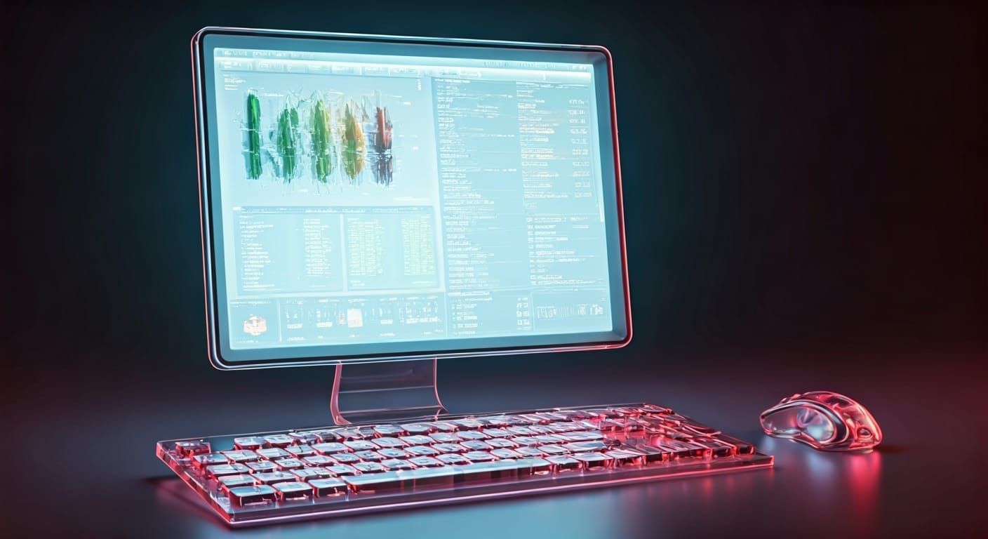 Futuristic GUI for Computer Operating System in 2125