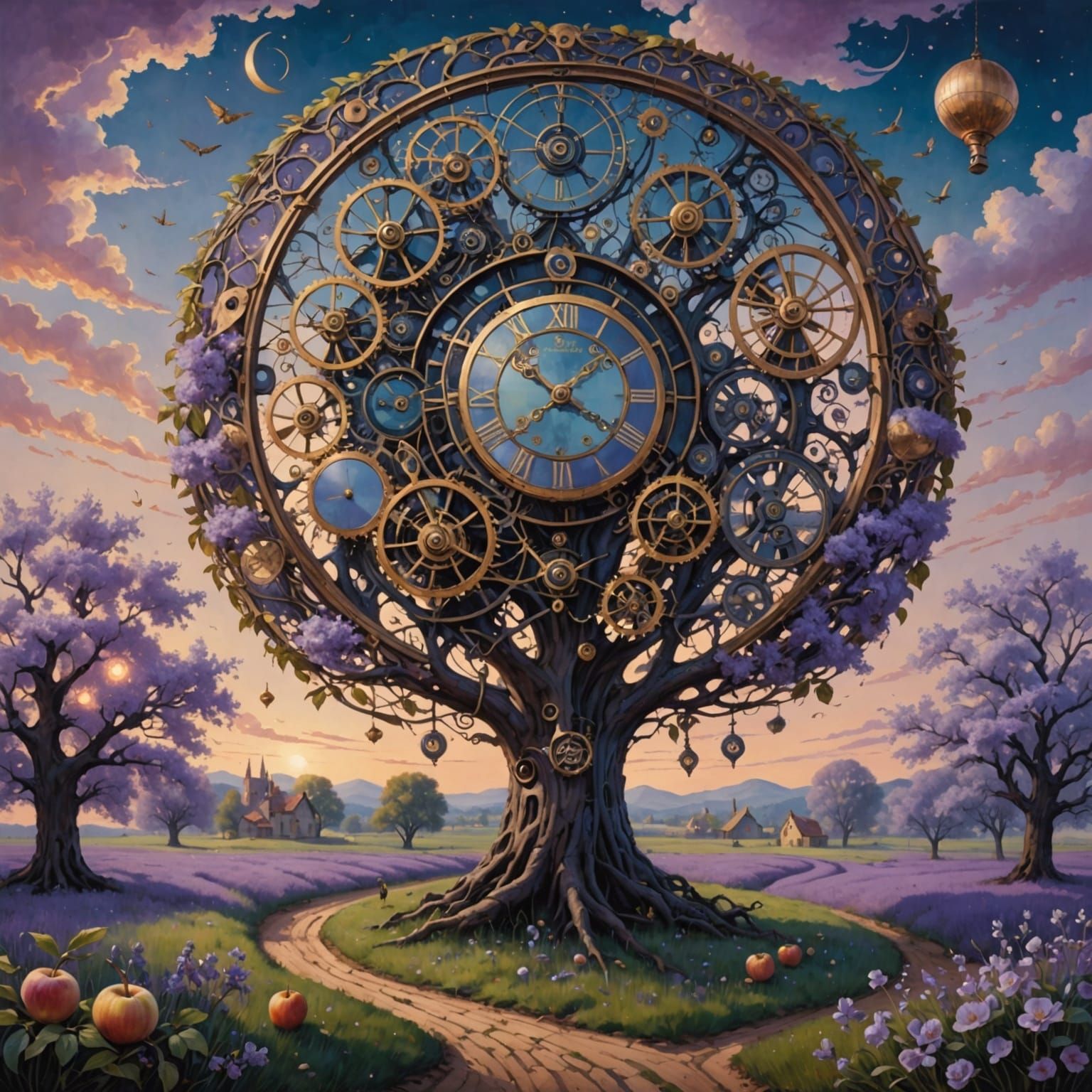 The Clockwork Orchard: Nature Meets Machinery