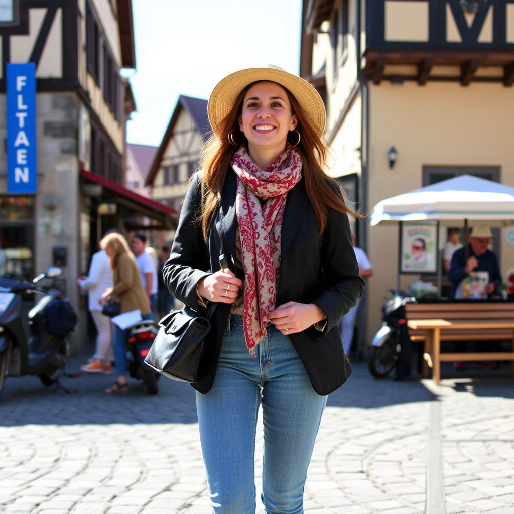 Gallivanting Girl in Germany: AI Interpretation