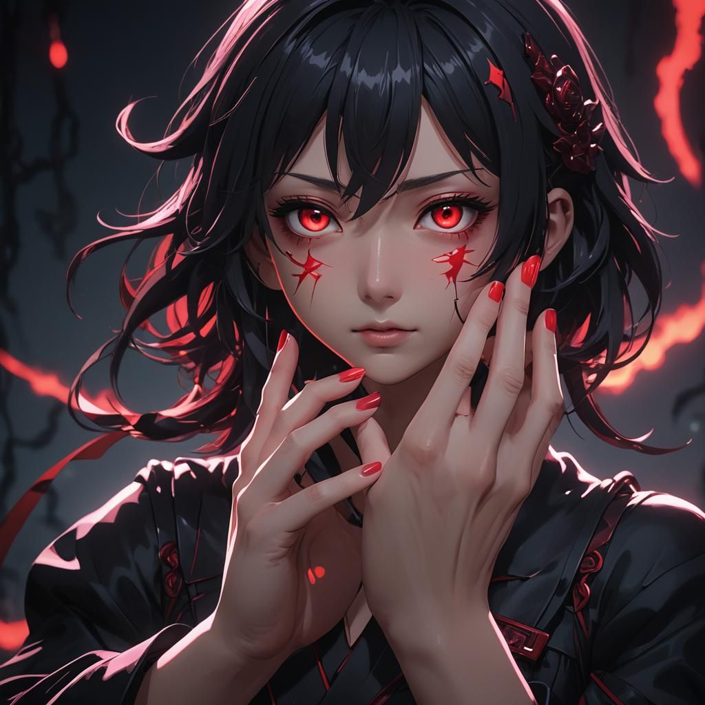 Gojo's Hand Holding Sukuna in Eerie 3D Anime Art