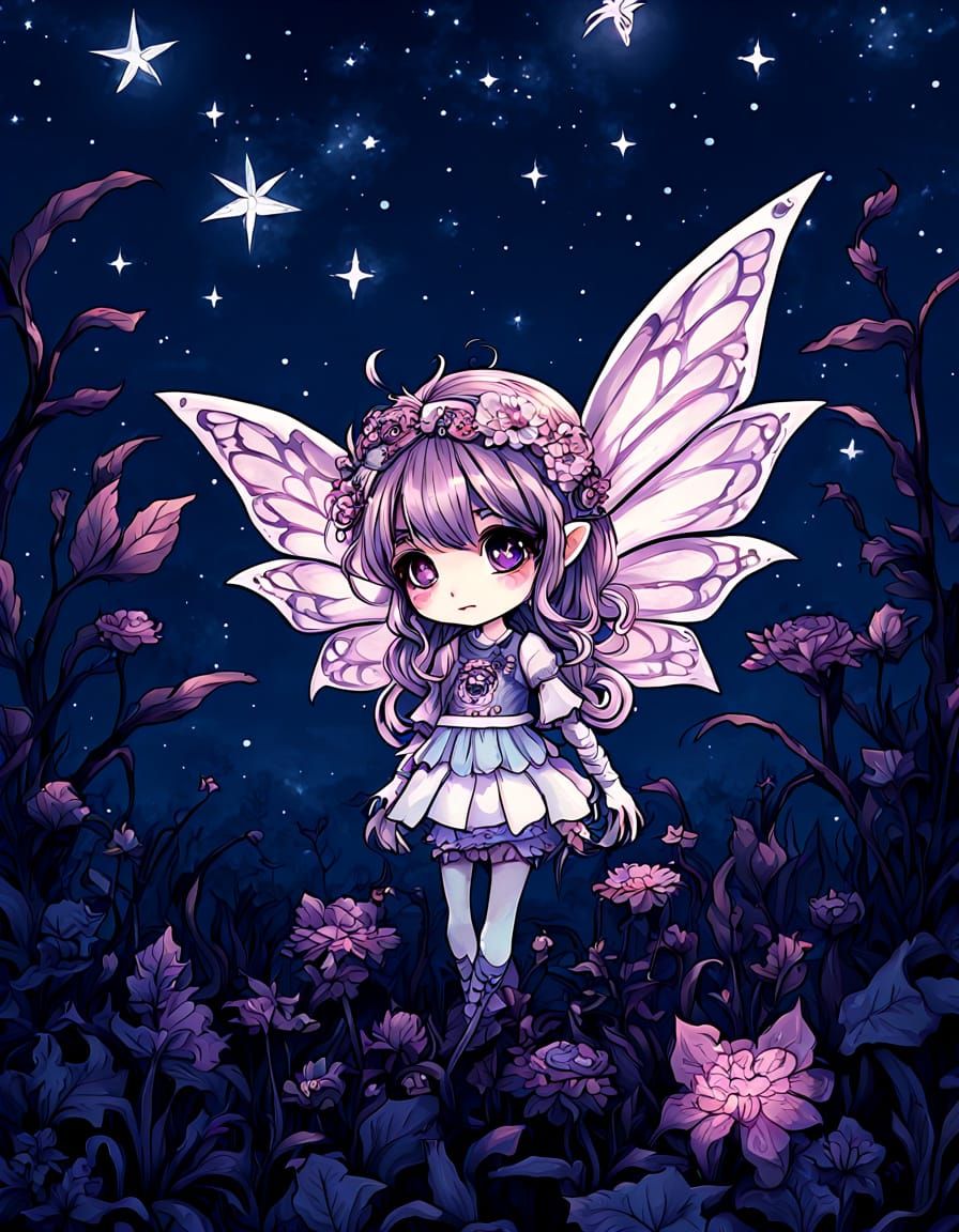 Creepy Cute Chibi Manga Fairy Monster