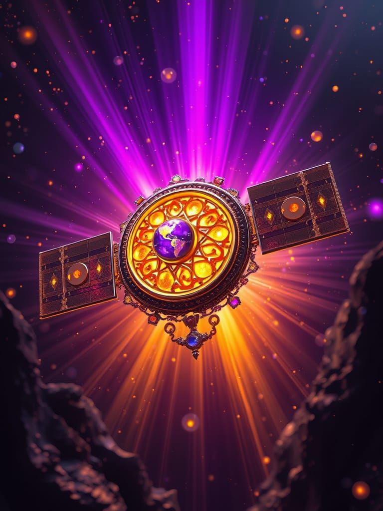 Satellite Jewelry in Dark Fantasy Style