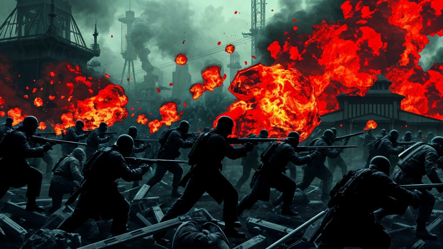 Cyberpunk Apocalypse in Digital Chaos