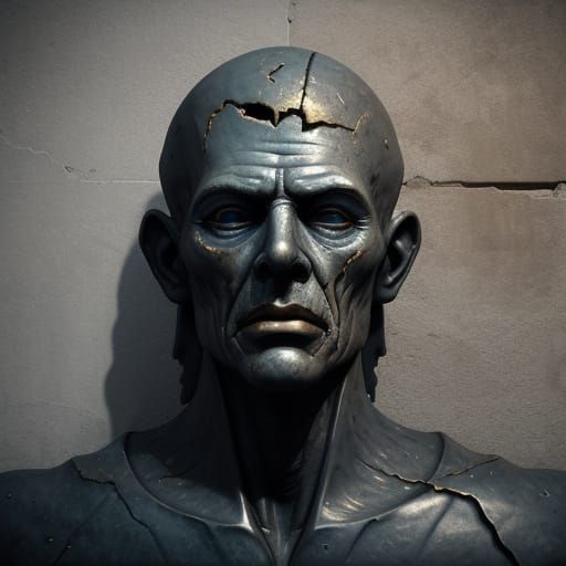 Waxen Abomination in Industrial Surrealism Style