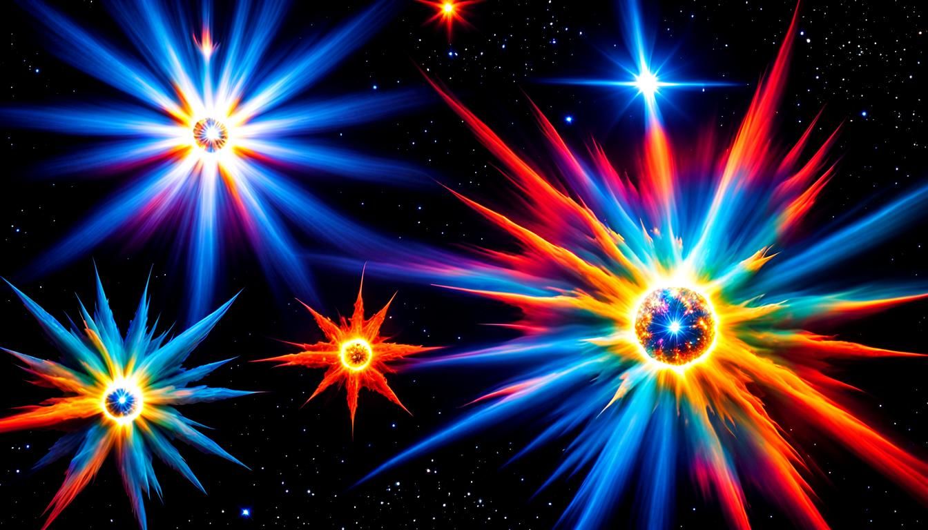 Vivid Plasma Star Cluster in Deep Space