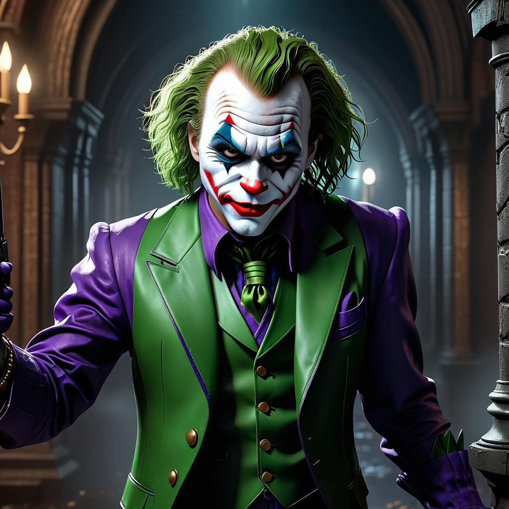 Chucky as Joker: Detailed Matte Painting