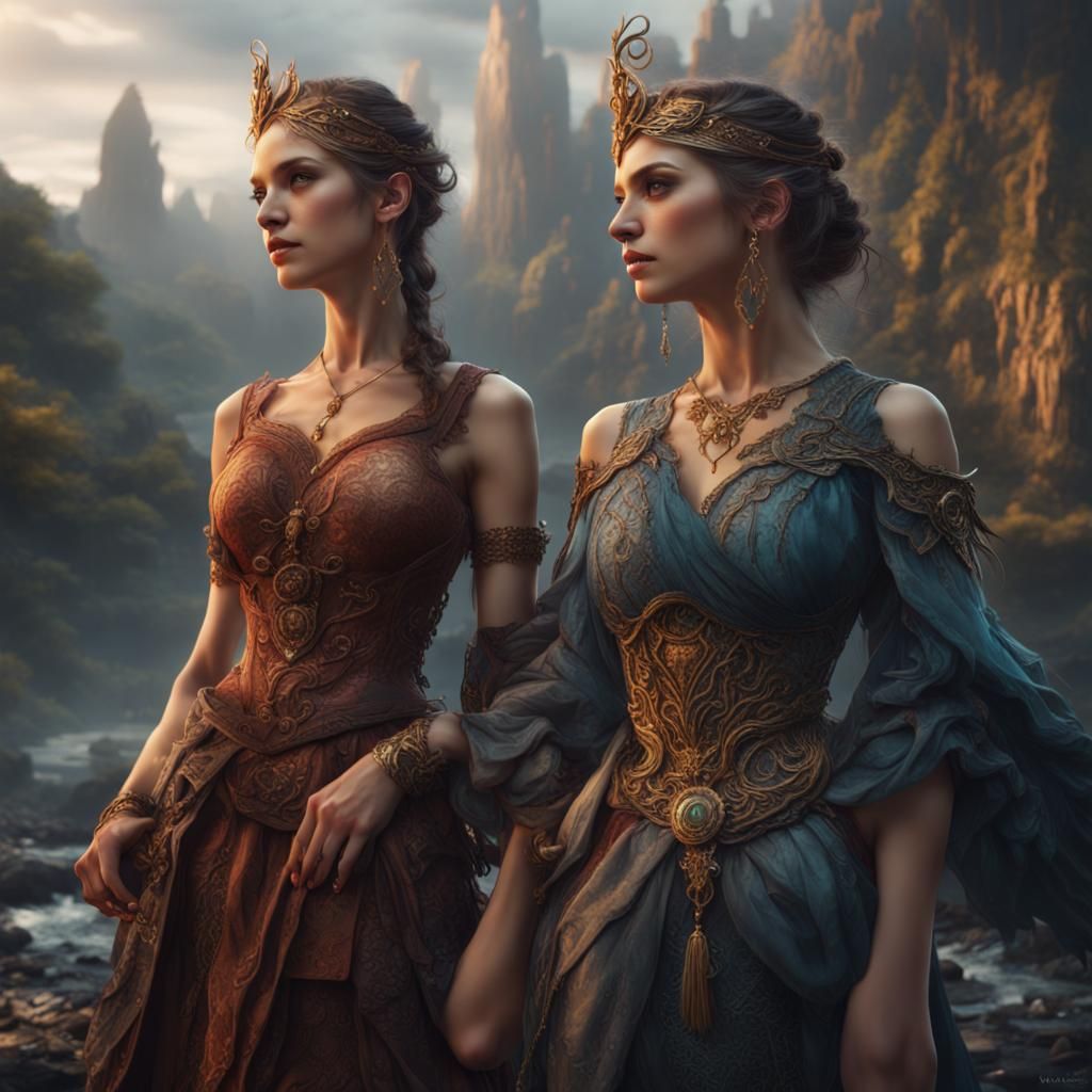 Beautiful Women in Detailed Fantasy Art