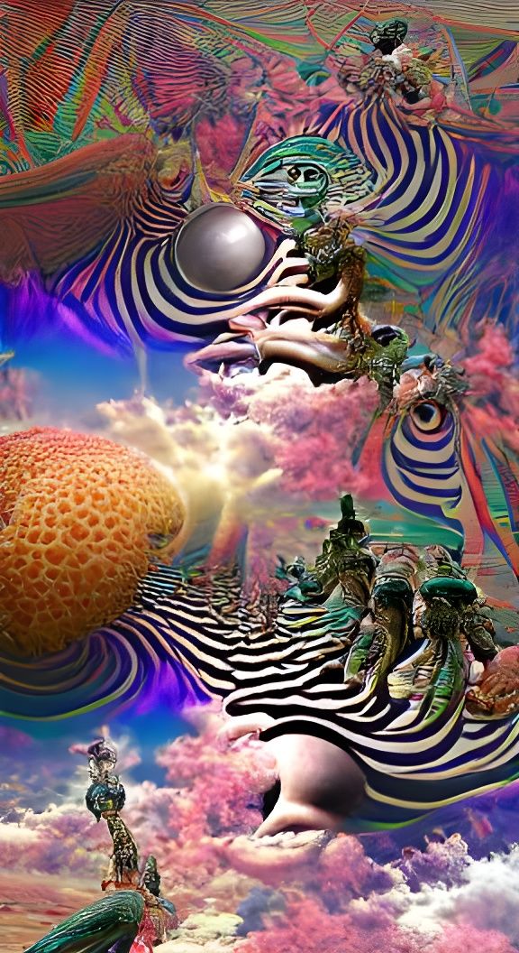 Psychedelic Fractal Art: Transcendence in Outer Space